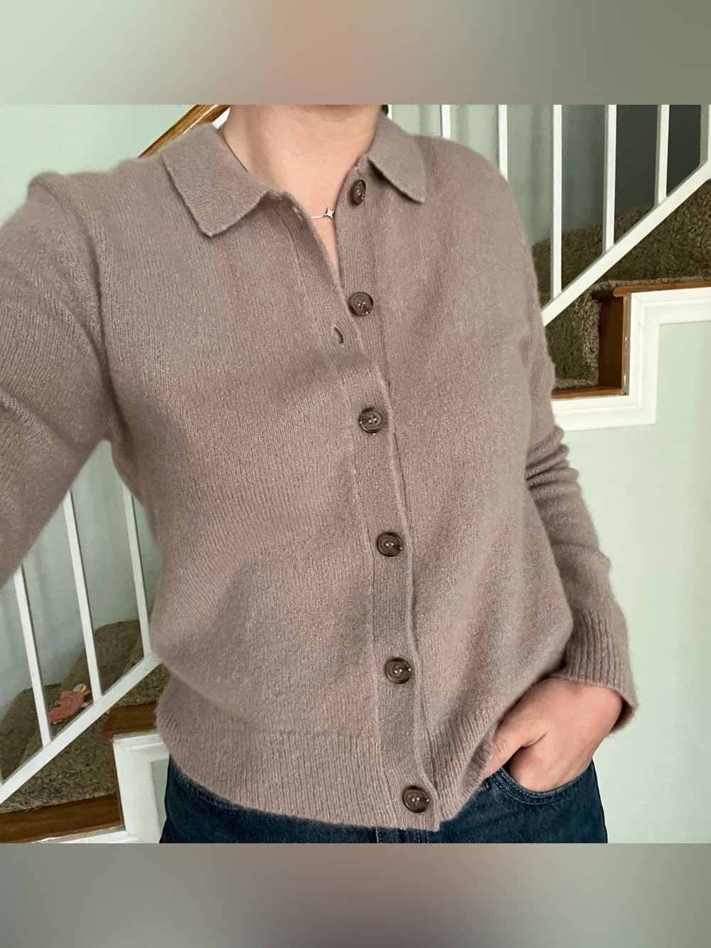 NWT Jenni kayne murphy cashmere sweater in mauve sz M
